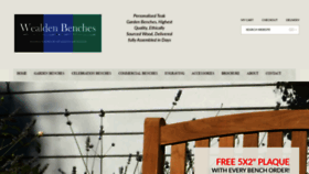 What Wealdenbenches.co.uk website looked like in 2020 (4 years ago)