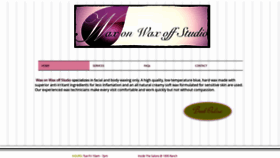 What Waxonwaxoffstudio.com website looked like in 2020 (4 years ago)