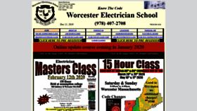 What Worcesterelectricianschool.com website looked like in 2020 (4 years ago)