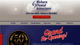 What Woburndental.com website looked like in 2020 (4 years ago)