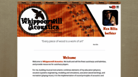 What Whippoorwillacoustics.com website looked like in 2020 (4 years ago)