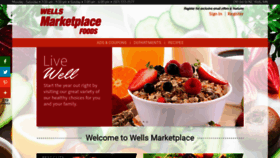 What Wellsmarketplace.com website looked like in 2020 (4 years ago)