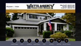 What Watts-agency.com website looked like in 2020 (4 years ago)