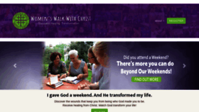 What Womenswalkwithchrist.org website looked like in 2020 (4 years ago)