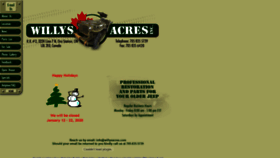 What Willysacres.com website looked like in 2020 (4 years ago)