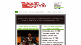 What Westernillinoisfair.com website looked like in 2020 (4 years ago)