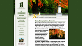 What Westparishgardencemetery.org website looked like in 2020 (4 years ago)