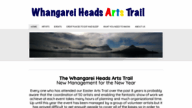 What Whangareiheadsartstrail.org.nz website looked like in 2020 (4 years ago)