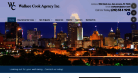 What Wallacecookagency.com website looked like in 2020 (4 years ago)
