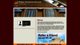 What Widgerhandyman.com website looked like in 2020 (4 years ago)