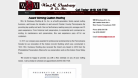 What Wmdunleavyroofing.com website looked like in 2020 (4 years ago)