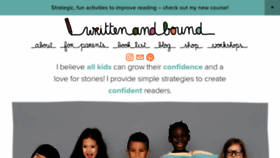 What Writtenandbound.com website looked like in 2020 (4 years ago)