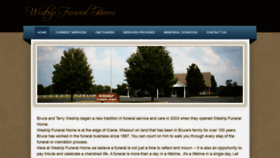 What Westripfuneralhome.com website looked like in 2020 (4 years ago)