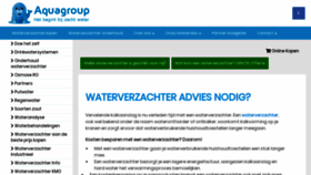 What Waterverzachteraquagroup.be website looked like in 2020 (4 years ago)