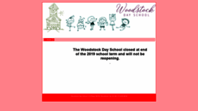 What Woodstock-dayschool.org website looked like in 2020 (4 years ago)