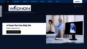 What Wagnonchiropractic.com website looked like in 2020 (4 years ago)