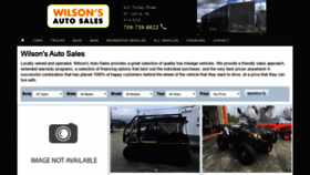 What Wilsonsautosales.com website looked like in 2020 (4 years ago)