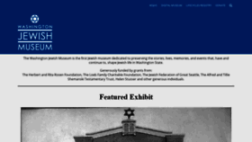 What Washingtonjewishmuseum.org website looked like in 2020 (4 years ago)