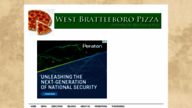 What Westbrattpizza.com website looked like in 2020 (4 years ago)