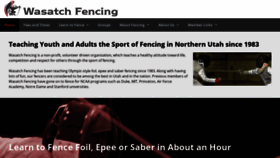 What Wasatchfencing.com website looked like in 2020 (4 years ago)