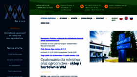 What Wm-wm.pl website looked like in 2020 (5 years ago)