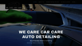 What Wecarecarcare.com website looked like in 2020 (4 years ago)