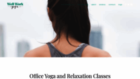 What Wellwork.yoga website looked like in 2020 (4 years ago)