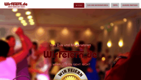 What Wirfeiern.de website looked like in 2020 (5 years ago)