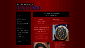 What Wktattoo.com website looked like in 2020 (4 years ago)