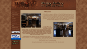 What Wesleygallery.com website looked like in 2020 (4 years ago)