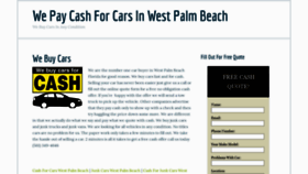 What Webuycarswestpalmbeach.com website looked like in 2020 (4 years ago)
