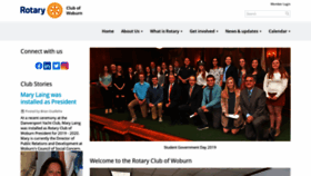What Woburnrotary.org website looked like in 2020 (4 years ago)