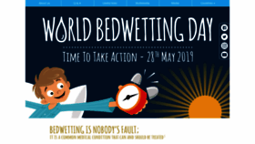 What Worldbedwettingday.com website looked like in 2020 (4 years ago)