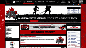What Warkworthminorhockey.com website looked like in 2020 (5 years ago)