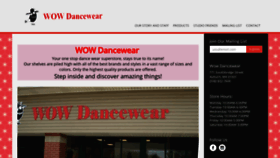 What Wowdancewear.com website looked like in 2020 (4 years ago)