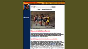 What Womenrunners.com website looked like in 2020 (4 years ago)