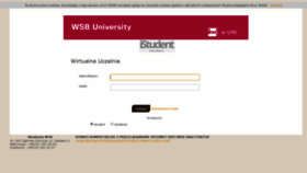 What Wu.wsb.edu.pl website looked like in 2020 (4 years ago)