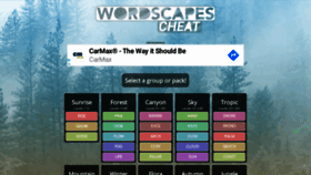 What Wordscapescheat.com website looked like in 2020 (4 years ago)