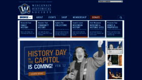 What Wisconsinhistory.org website looked like in 2020 (4 years ago)