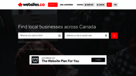 What Websites.ca website looked like in 2020 (4 years ago)