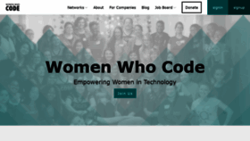 What Womenwhocode.com website looked like in 2020 (4 years ago)