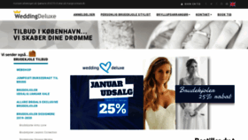 What Weddingdeluxe.dk website looked like in 2020 (4 years ago)