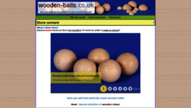 What Wooden-balls.co.uk website looked like in 2020 (4 years ago)