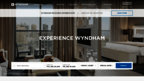 What Wyndham.com website looked like in 2020 (4 years ago)