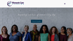 What Womenscarefl.com website looked like in 2020 (4 years ago)