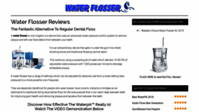 What Waterflosserreview.com website looked like in 2020 (4 years ago)
