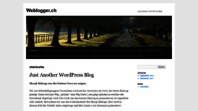 What Weblogger.ch website looked like in 2020 (4 years ago)