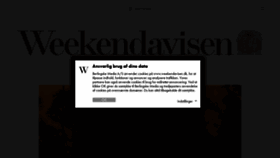 What Weekendavisen.dk website looked like in 2020 (5 years ago)