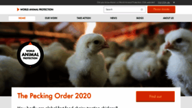 What Worldanimalprotection.org website looked like in 2020 (4 years ago)