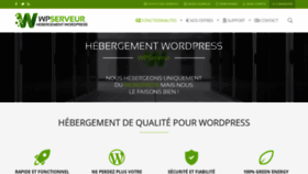 What Wpserveur.net website looked like in 2020 (4 years ago)